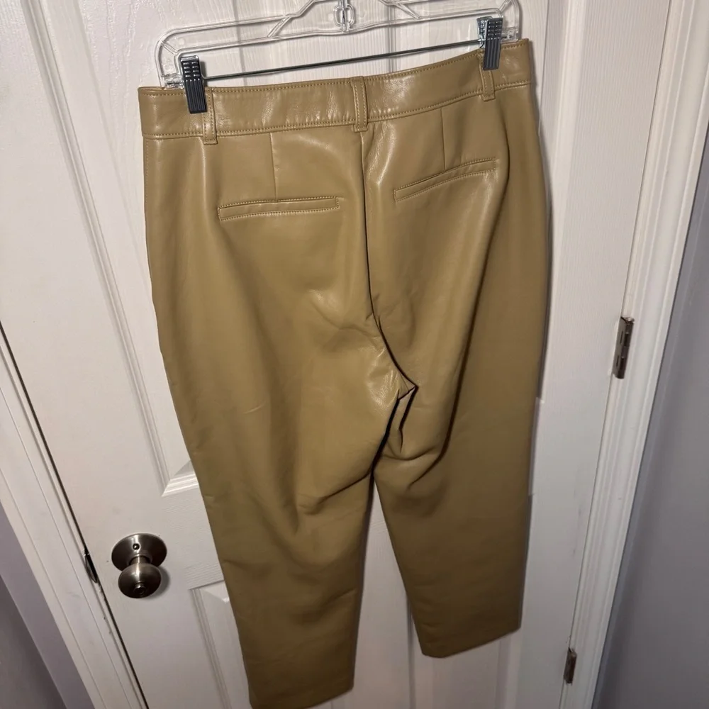 Aritzia Babaton Command Cropped Vegan Leather Straight Leg Pant - Picture 11 of 15